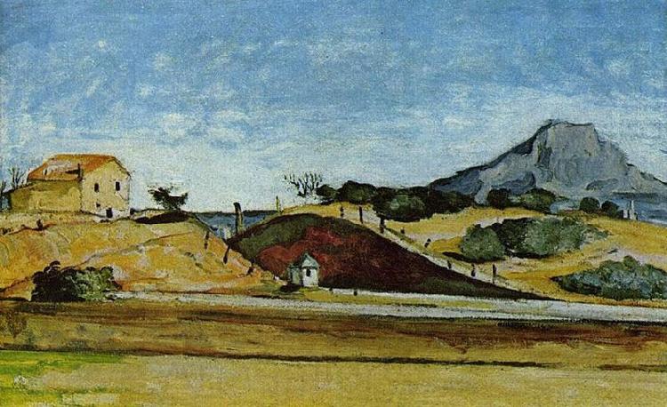Paul Cezanne Der Bahndurchstich Norge oil painting art